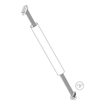 Kabel płaski oświetlenia do okapu Electrolux / AEG czarny 250 mm
