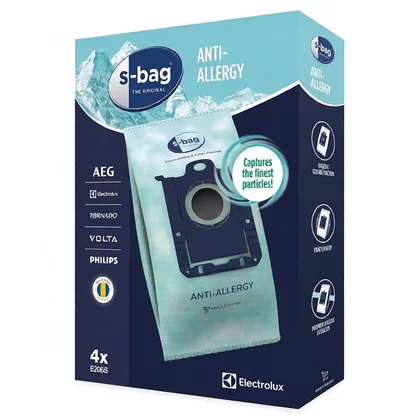 Worki do odkurzacza Electrolux / AEG s-bag Anti-Allergy E206S 4 szt. 9001684605