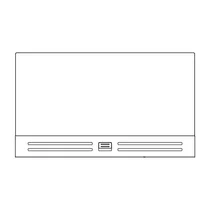 Szklana półka z kratką wentylacyjną do chłodziarki Electrolux / AEG 460 x 274 mm