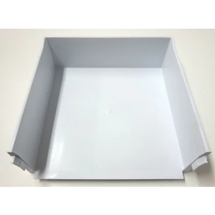 Półki na drzwi różni producenci Pojemnik środkowy zamrażarki Ariston / Indesit / Hotpoint / Whirlpool biały 414 x 146 mm C00075174 482000022679