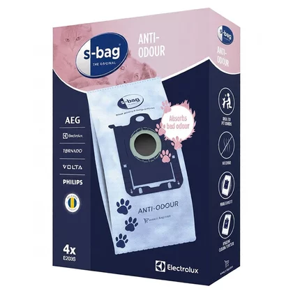 Worki do odkurzacza Electrolux / AEG s-bag Anti-Odour E203S 4 szt 9001684597