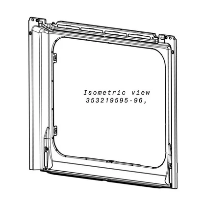 Elementy obudowy Ramka przednia czarna do piekarnika Electrolux / AEG 3532195793