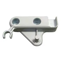 Zamknięcie zatrzaskowe lewych drzwiczek do lodówki i zamrażarki Ariston / Indesit / Hotpoint / Whirlpool białe C00045968 482000026584