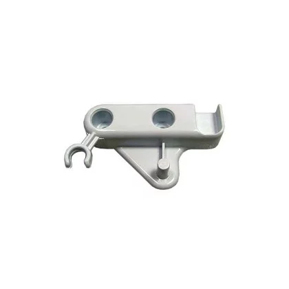 Zamknięcie zatrzaskowe lewych drzwiczek do lodówki i zamrażarki Ariston / Indesit / Hotpoint / Whirlpool białe C00045968 482000026584