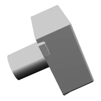 Przycisk światła do okapu Electrolux / AEG czarny 16,3 x 16,3