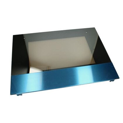 Szyba zewnętrzna drzwi piekarnika Indesit / Whirlpool C00285378 482000031663 inox oryginał