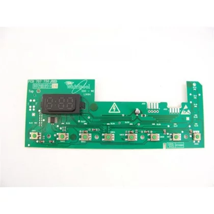 Elementy elektryczne do pralek r Wyświetlacz z przyciskami do pralki Whirlpool / Indesit / Ariston / Hotpoint 481223958061 C00312517