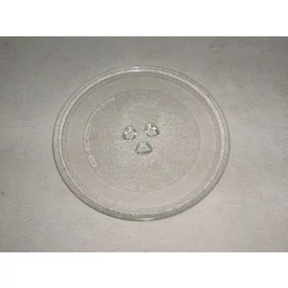 Szklany talerz obrotowy do mikrofali 24,5 cm mocowanie koniczynka RS/176-32