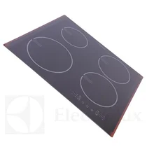 Płyty szklane Górna część płyty grzejnej z ramką Electrolux / AEG 3873529410