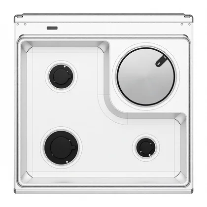 Elementy obudowy Płyta palnika do kuchenki Electrolux / AEG inox 5618003015