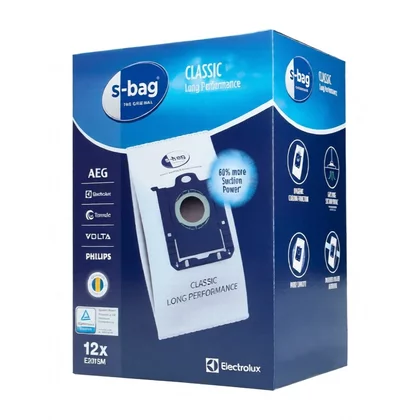 Worki do odkurzacza Electrolux / AEG s-bag® Classic Long Performance 12 sztuk 9001684811