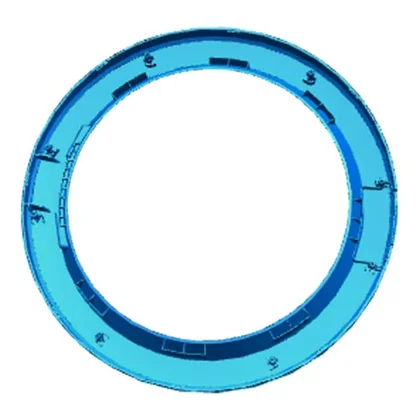 Zewnętrzne obramowanie drzwi pralki Electrolux / AEG chrom 8072236055