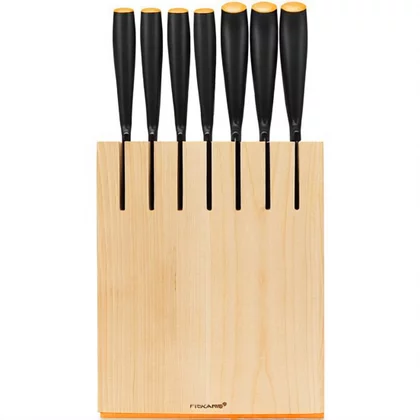 Zestaw 7 noży kuchennych w bloku Fiskars Functional Form 857198