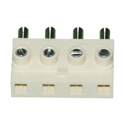 Wtyk 4-polowy do płyty Amica biały 8014419