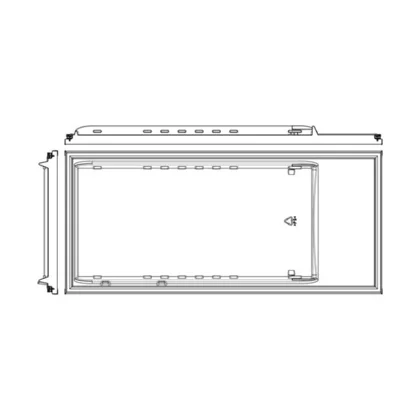 Drzwi lodówki Electrolux / AEG białe 538 x 1193 mm 140011534017