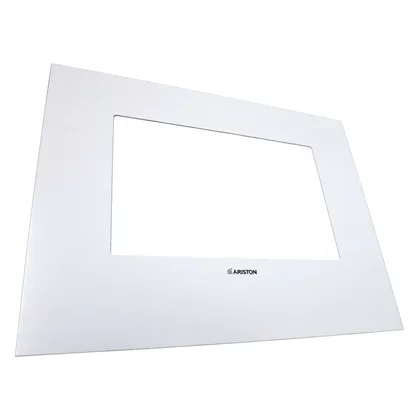 Szyba zewnętrzna biała drzwi piekarnika Ariston / Indesit / Hotpoint / Whirlpool C00052558 482000026802