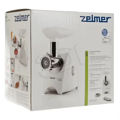 Maszynka do mielenia mięsa Zelmer ZMM1508S 987.80 650 W biało-szara