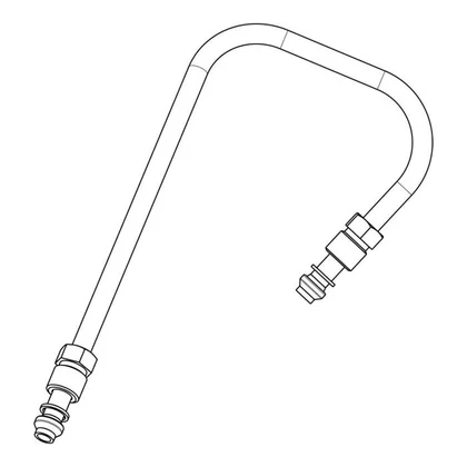 Rurka gazowa lewego przedniego palnika do kuchenki Electrolux / AEG 3423793011