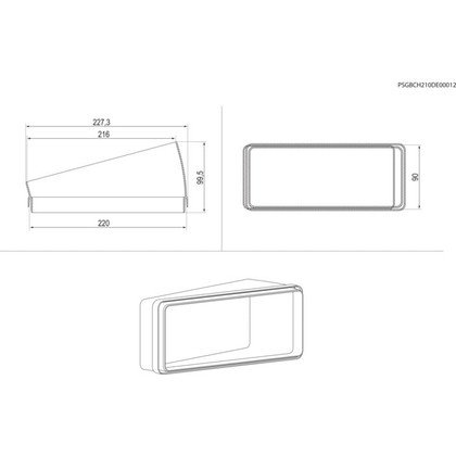 RECTANGULAR CURVE 15°