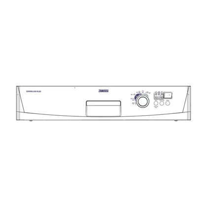 Przyciski i pokrętła do zmywarek Panel obsługi do zmywarki Zanussi inox / nierdzewny