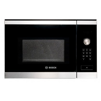 Kuchenka mikrofalowa do zabudowy Bosch HMT 84M654 900 W czarno-srebrna