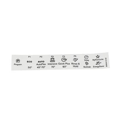 Przyciski i pokrętła do zmywarek Naklejka programów do zmywarki Electrolux / AEG ESL4500L 8090413033