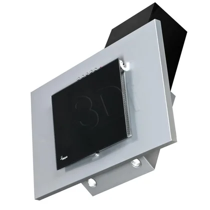 Okap kominowy Akpo WK-4 Nero 60 szary 60 cm