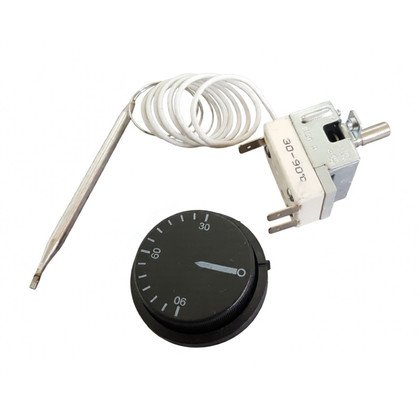 Termostat do bojlera i podgrzewacza wody Domax 30-90°C 3 styki 14047