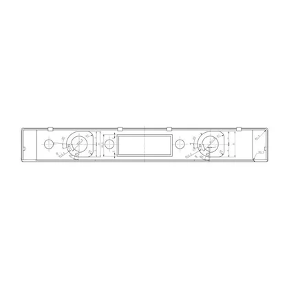 Panel obsługi do lodówki i zamrażarki Electrolux / AEG surowy 7801 301x41 mm