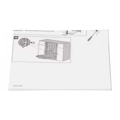Szablon montażowy do zmywarki do zabudowy Amica 45 cm z panelem zintegrowanym FI45 SL