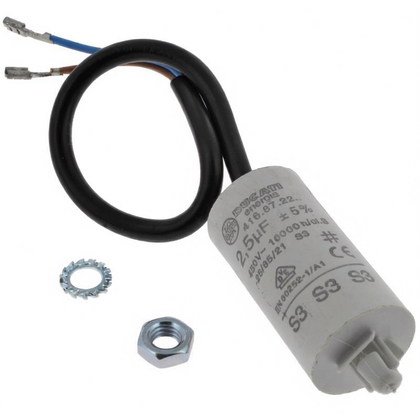 Kondensator roboczy sprężarki do lodówki i zamrażarki Ariston / Indesit / Hotpoint / Whirlpool 2,5 uF 250/200 C00292607 482000031992