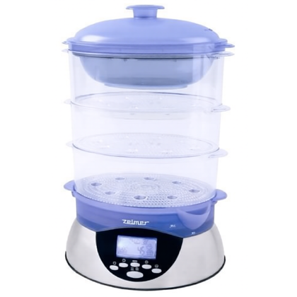 Parowar do gotowania na parze Zelmer 900 W srebrno-niebieski 37Z011 / ZSC1200X