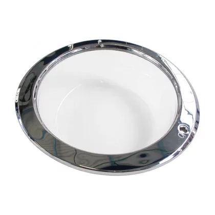 Okno kompletne drzwi pralki Amica chrom 9022592 PB5.02.02.200