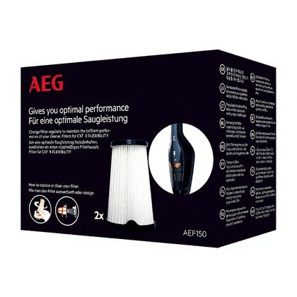 Filtry zmywalne do odkurzacza bezprzewodowego Electrolux / AEG CX7 / QX8-1 2 szt. AEF150 9001683755
