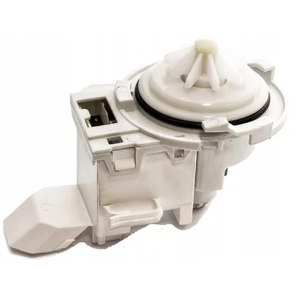 Silnik pompy odpływowej do zmywarki Bosch / Siemens, 3 zatrzaski, styki z tyłu 00165261