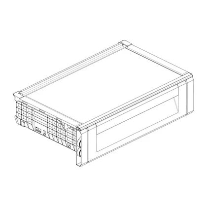 Półki na drzwi różni producenci Kompletna szuflada z sitodrukiem do lodówki Electrolux / AEG 296 466 x 285 mm
