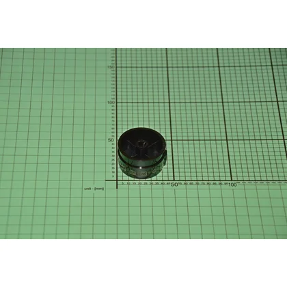 Pokrętło do kuchenki Amica czarne z nakładką X 9079218 el.ReS.14803