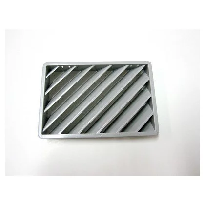 Prawa szara kratka wylotu powietrza do okapu Ariston / Indesit / Hotpoint / Whirlpool C00050473 482000074549