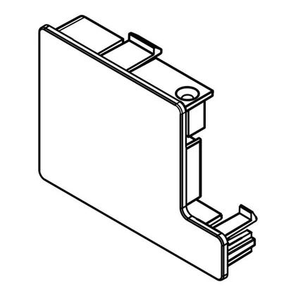 Lewa pokrywa ramy dozownika do zmywarki Electrolux / AEG biała 56,7 x 40,5 mm