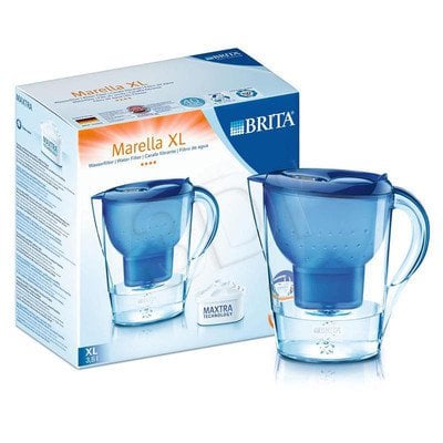Dzbanek filtrujący BRITA Marella XL niebieski + 4 wkłady Maxtra (niebieski)