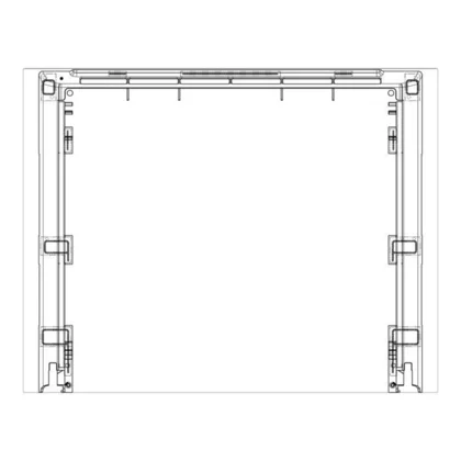Szyba przednia drzwi piekarnika Electrolux / AEG czarna 596 x 465 mm