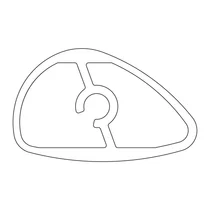 Pionowy uchwyt drzwi chłodziarko-zamrażarki Electrolux / AEG inox 1717 mm 2610013076