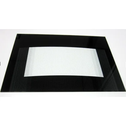 Szyba wewnętrzna drzwi piekarnika Ariston / Indesit / Hotpoint / Whirlpool czarna Giugiaro T.1 C00048703 482000074439