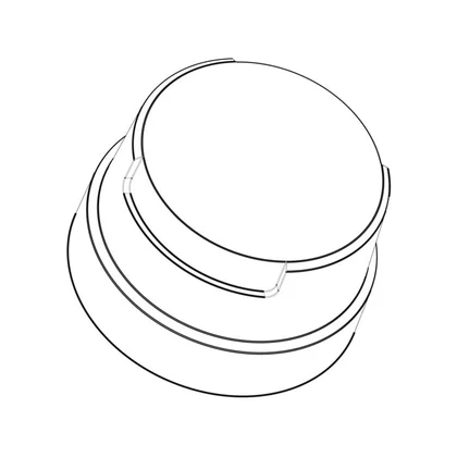 Pierścień pokrętła funkcji do kuchenki Electrolux / AEG biały 5618226103