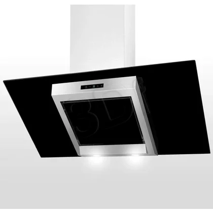 Okap kominowy Akpo WK-9 Boreas Glass 60 inox-czarny 440 m3/h 600 mm