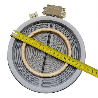 Płytka grzejna ceramiczna dwustrefowa do płyty ceramicznej Amica 180/120S 1700/700 W 230 V 8001834 8015208 8056031 225846 651617