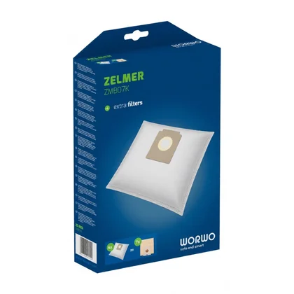 Worki do odkurzacza Zelmer XS 01Z011 4 szt. + filtry WORWO ZMB07K