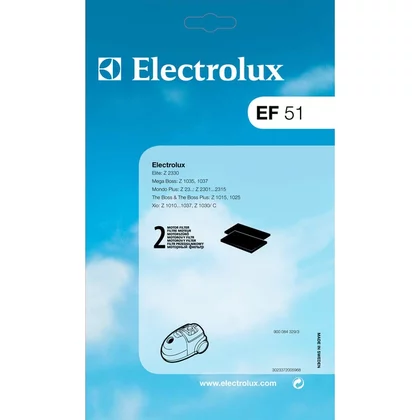 Zmywalny filtr przed silnikiem do odkurzacza Electrolux / AEG Xio / Mondo Plus EF51 2 szt. 9000843293