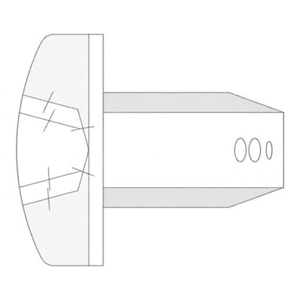 Elementy gumowe i metalowe lodów Śruba / wkręt do lodówki Electrolux / AEG M4 x 6 mm 2290007034