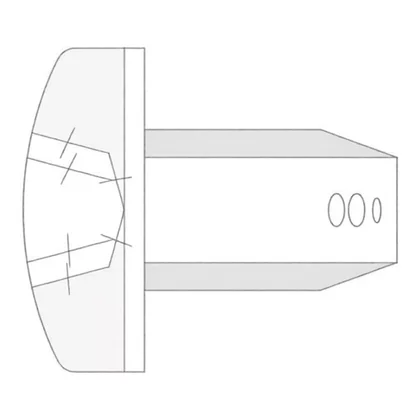 Elementy gumowe i metalowe lodów Śruba / wkręt do lodówki Electrolux / AEG M4 x 6 mm 2290007034